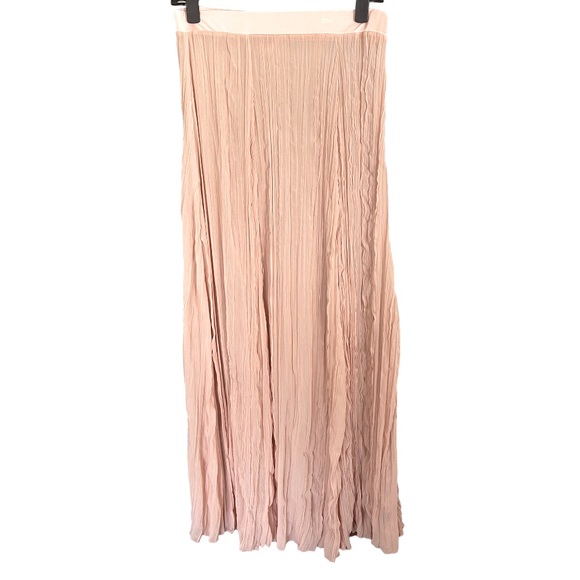 Free People Dresses & Skirts - Free People Pink Gauzy Sheer Maxi Skirt with Elastic Waist‎ S